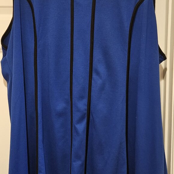 4X Women's Saphire Sleeveless Fit and Flare Dress with Matching Jacket - Picture 4 of 6